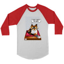 Load image into Gallery viewer, Hardly Worth The Swipe - Mens and Womens cool Baseball T-Shirt
