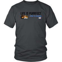 Load image into Gallery viewer, Life Is Purrfect - Mens and Womens T-Shirt
